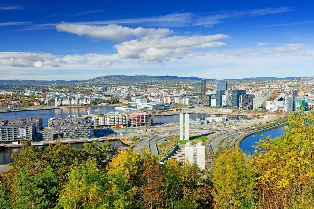Koselig Leilighet I Sentrum Av Oslo Med Byutsikt! Kültér fotó