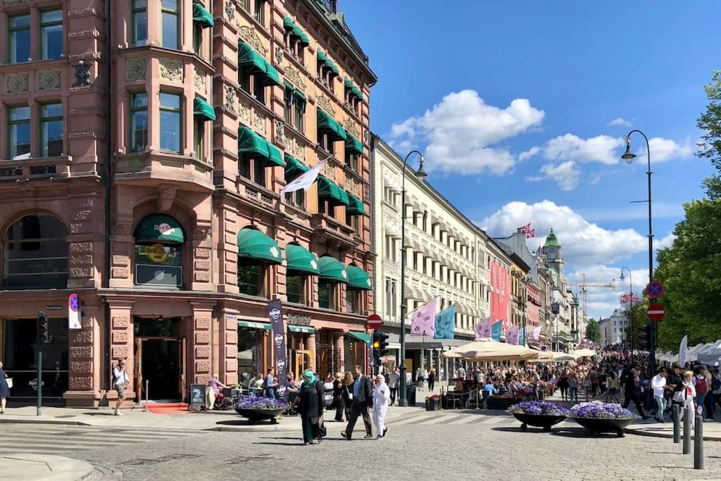Koselig Leilighet I Sentrum Av Oslo Med Byutsikt! Kültér fotó